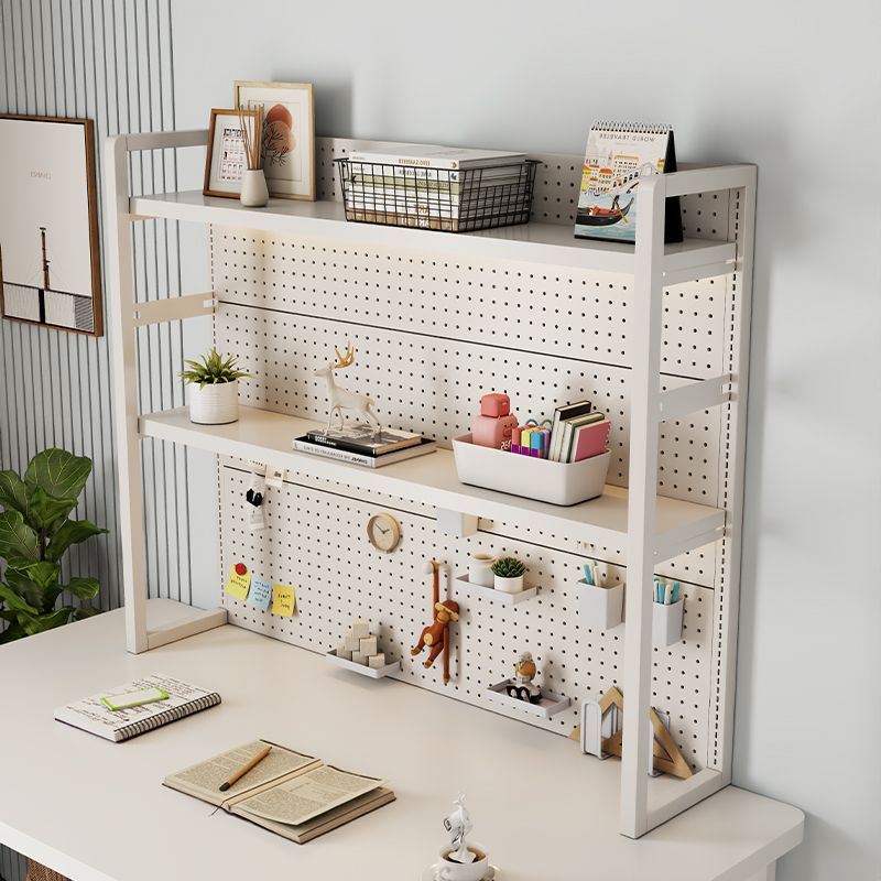 Gaming Accessories Rack - Verstellbarer Stecktafel-Organizer aus Metall, mehrstöckige Schreibtischregale