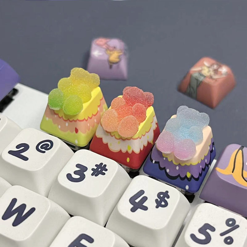 Bären-Tastenkappen mit Hinterg – Gaming Accessories Aesthetic Bewertung und Preis
